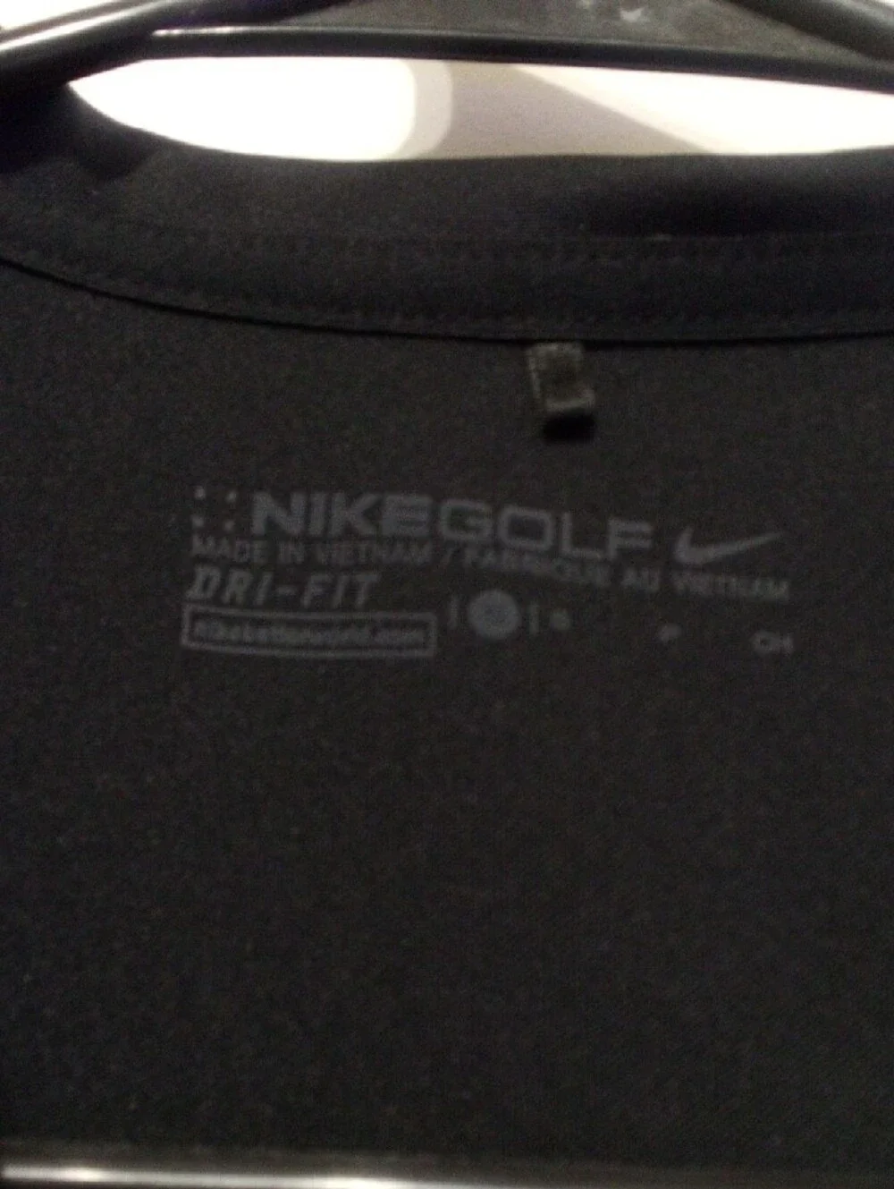 2 Nike Black Dri-FIT Golf Tees